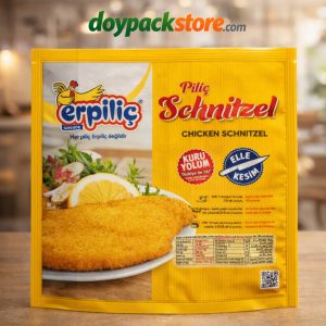 Üç kenar kaynaklı düz baskılı ambalaj poşeti gıda ürünleri için özel tasarım paket