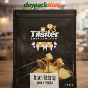 Üç kenar kaynaklı düz flat ambalaj poşeti baskılı gıda ürünleri için dayanıklı paket