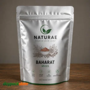 Isıl Yapışmalı Alüminyum Flat Pouch Baharat Ambalajı gümüş bariyerli poşet